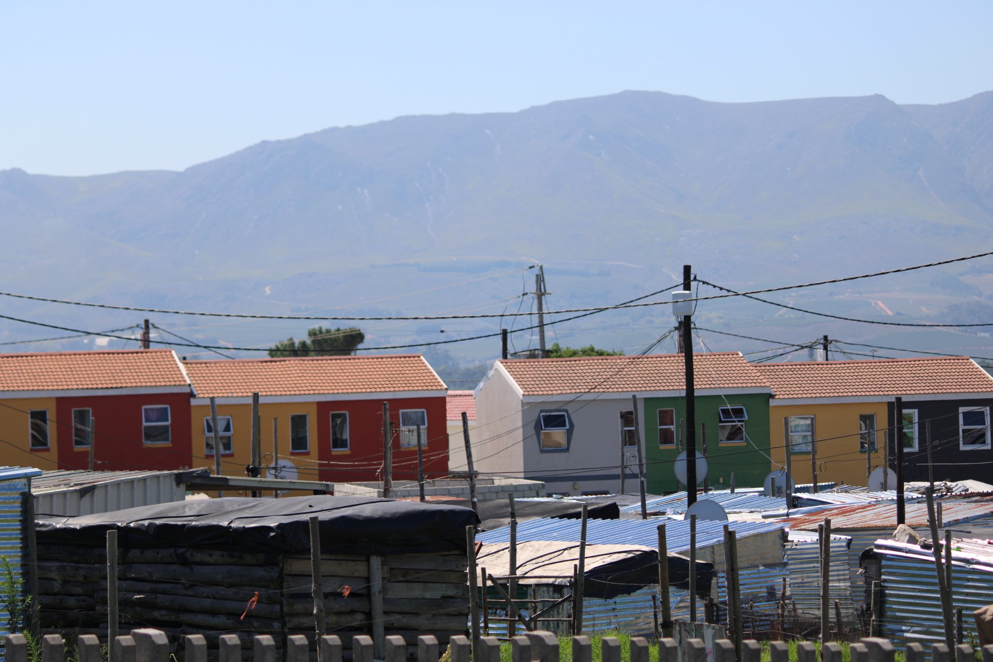 Housing development and informal structures, Boland